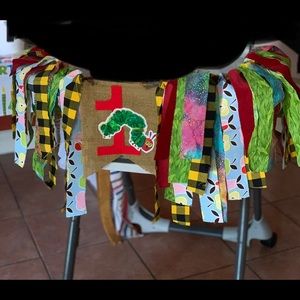Very Hungry Caterpillar 1st B-day Highchair Banner